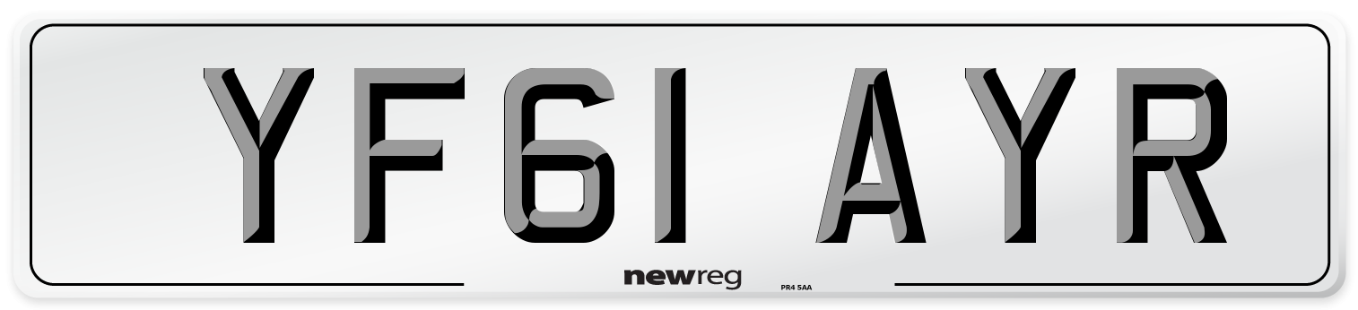 YF61 AYR Number Plate from New Reg